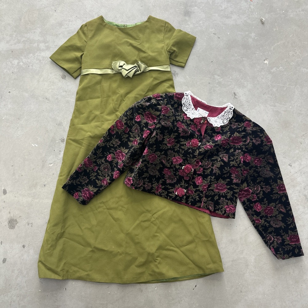 RESELLER BUNDLE! Vintage Big Kids Girls Dresses! 50s-80s! 14 Dresses Sz 6-12 - Picture 10 of 15